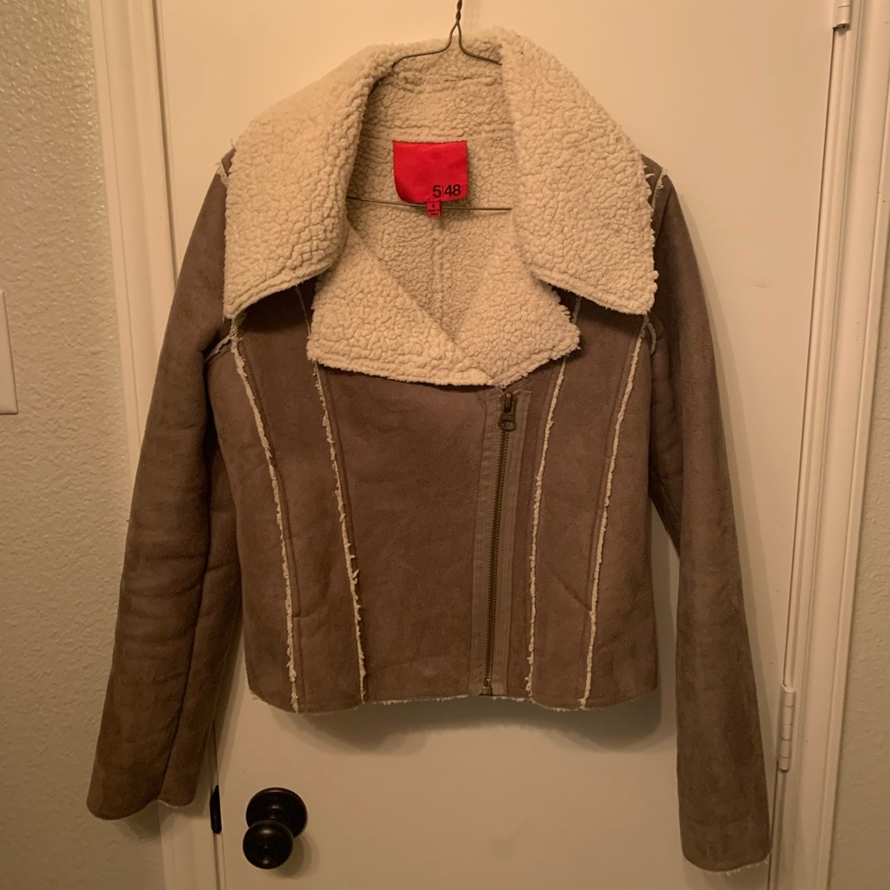 5|48 Sherpa lined jacket sz. S